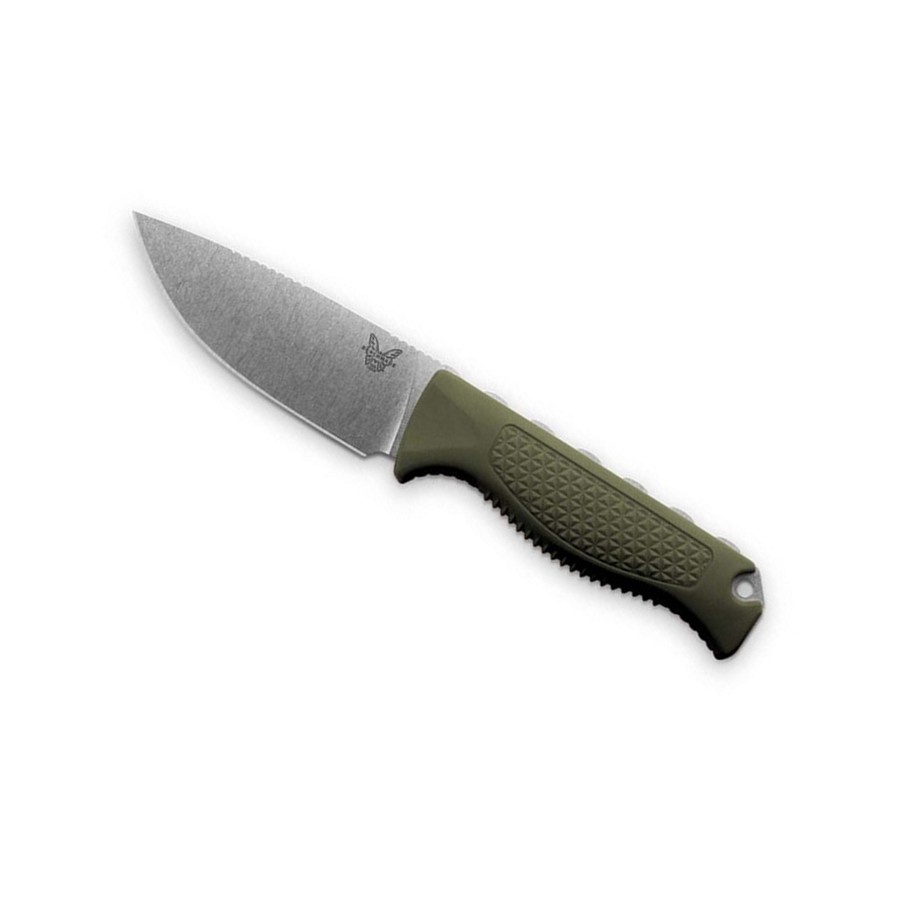Benchmade Steep Country, Dark Olive Santoprene, Drop Point