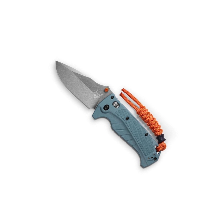 Benchmade Adira Axis, Drop-Point, Depth Blue Grivory