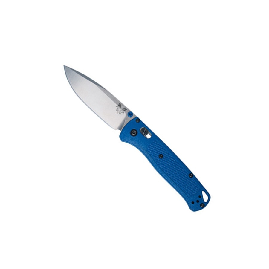 Benchmade Bugout, Axis, Drop Point Blue Grivory