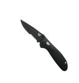 Benchmade Mini Griptilian - Black Grivory - Serrated Drop Point