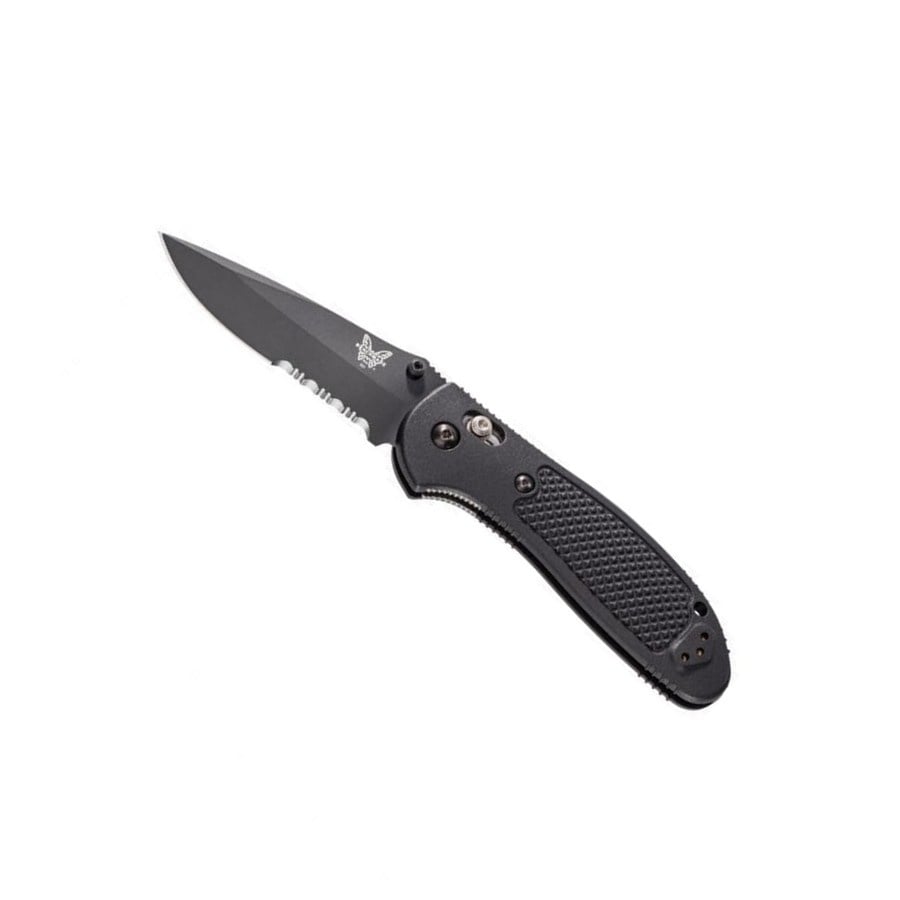 Benchmade Griptilian - Black Grivory - Serrated Drop Point