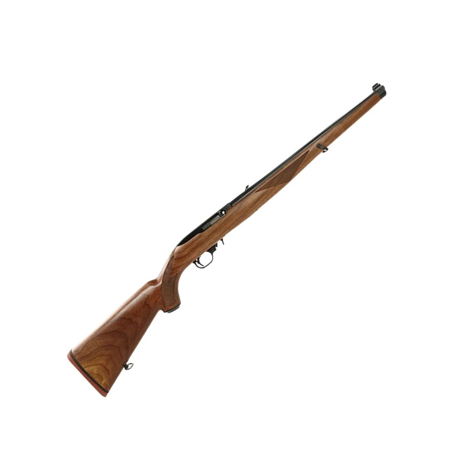 Ruger 10/22 Mannlicher Stock Carbine 22LR, 18.5 Black Alloy Barrel, Walnut Stock