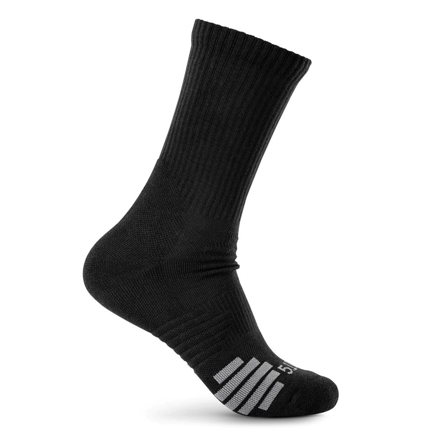 5.11 Tactical Duty Ready Plus Crew Socks 3pk - Black