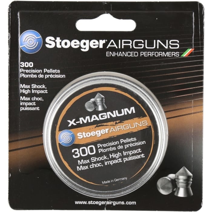 Stoeger X-Mag Pellets 4.5mm/.177, 300ct