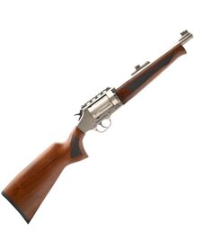 RS-410,  Revolver 410ga , Shotgun Walnut Stock Nickel Finish