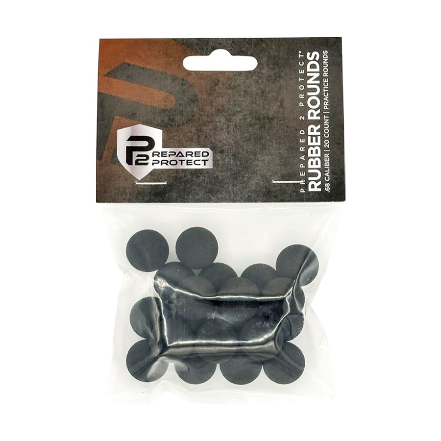P2P, Rubber Balls, 20pk, Black