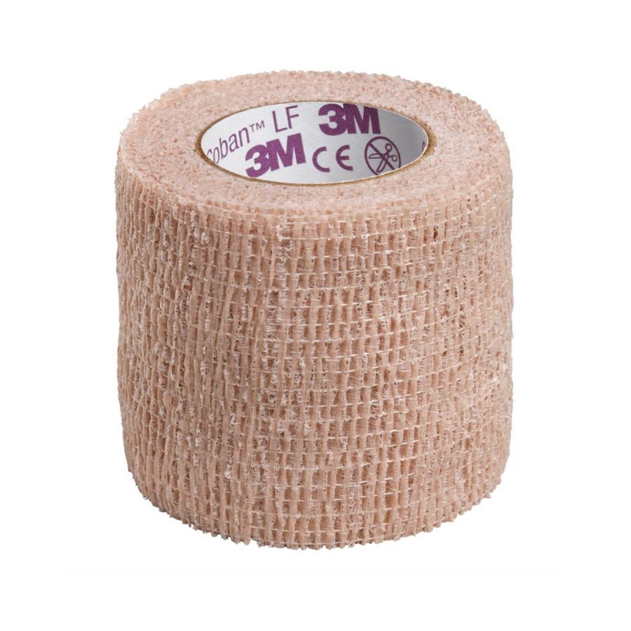 3M Coban Latex-Free Wraps, Cut to Size L x 2" W, Class 1, Self-Adherent