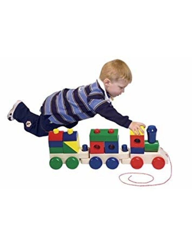 melissa and doug wooden stacking train