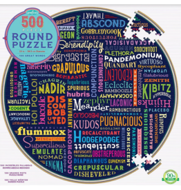 Eeboo 100 Great Words 500 pc Round