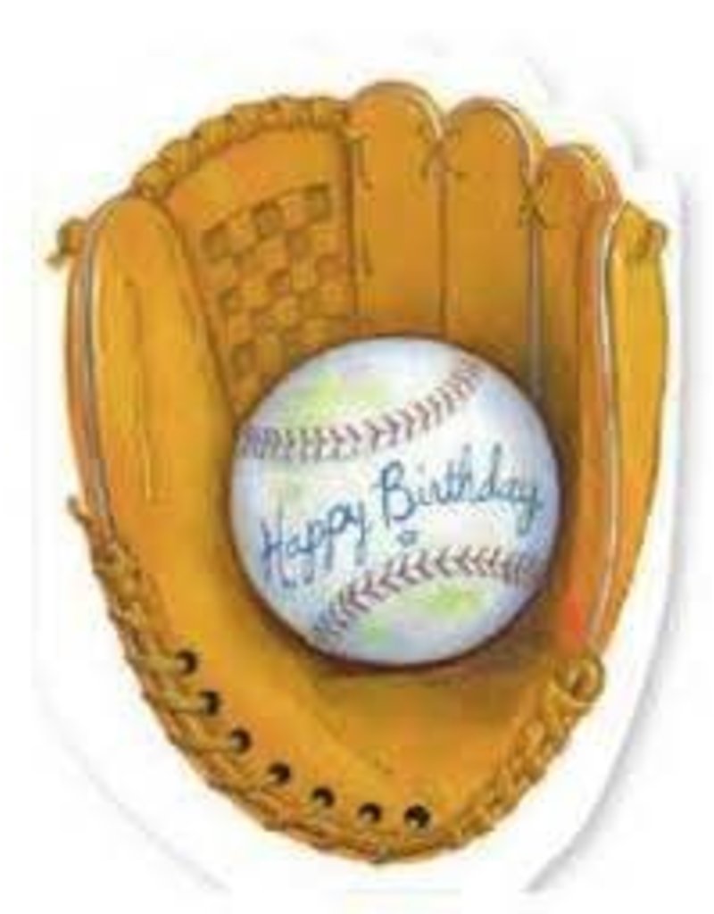 Peaceable Kingdom Baseball Mitt Birthday Card