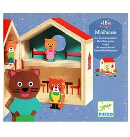 djeco Minihouse Wooden Dollhouse Set