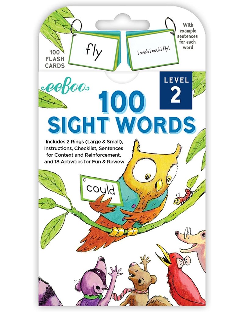 Eeboo 100 Sight Words Level 2