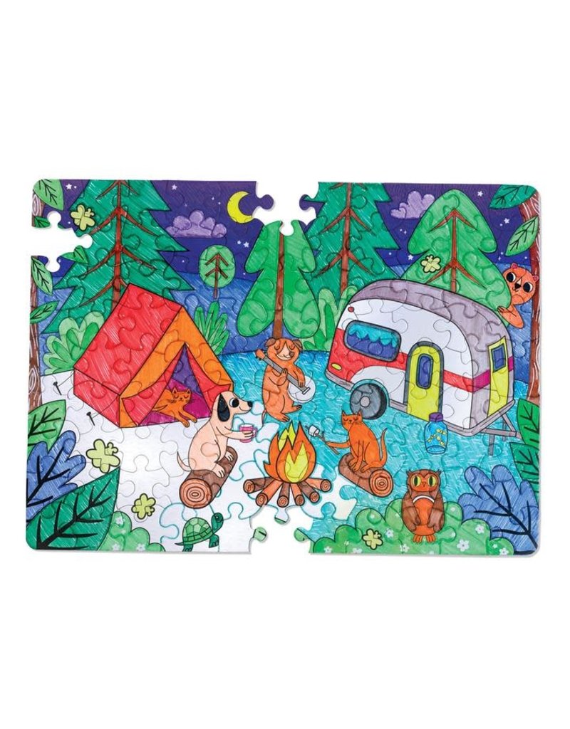 Faber-Castell Camping Color by Number Puzzle 100 pc