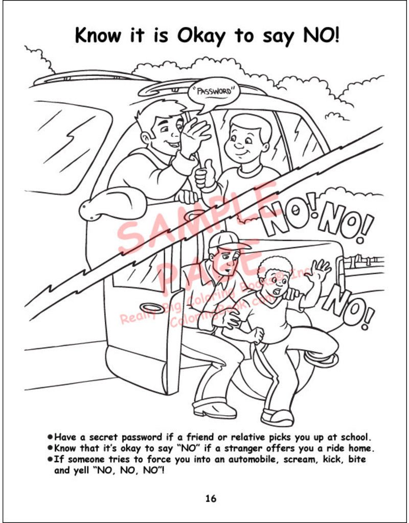 Really Big Coloring Books Child Safety Coloring Book