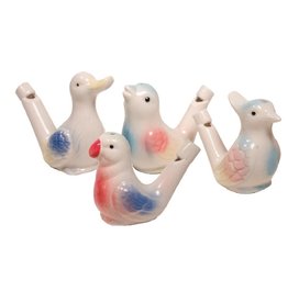 Streamline Porcelain Bird Water Whistle (1pc) asst colors