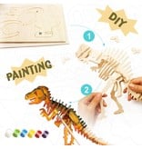 Hands Craft 3D Wooden Puzzle Paint Kit: T-Rex