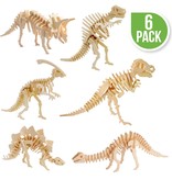 Hands Craft 3D Wooden Puzzles: 6 Dinosaurs