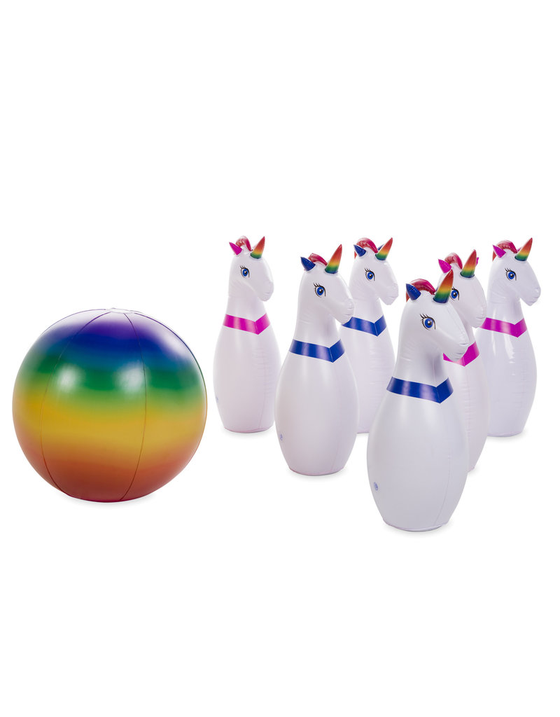 HearthSong Inflatable Unicorn Bowling