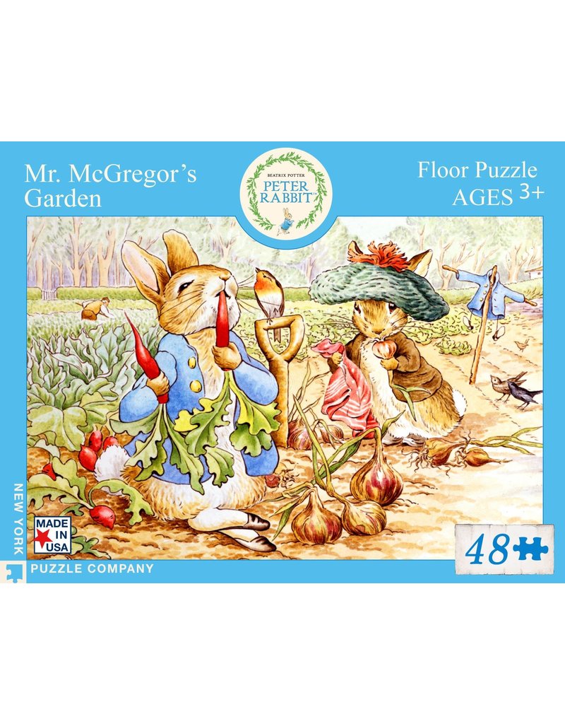 New York Puzzle Co Beatrix Potter-Mr. McGregor's Garden Floor Puzzle