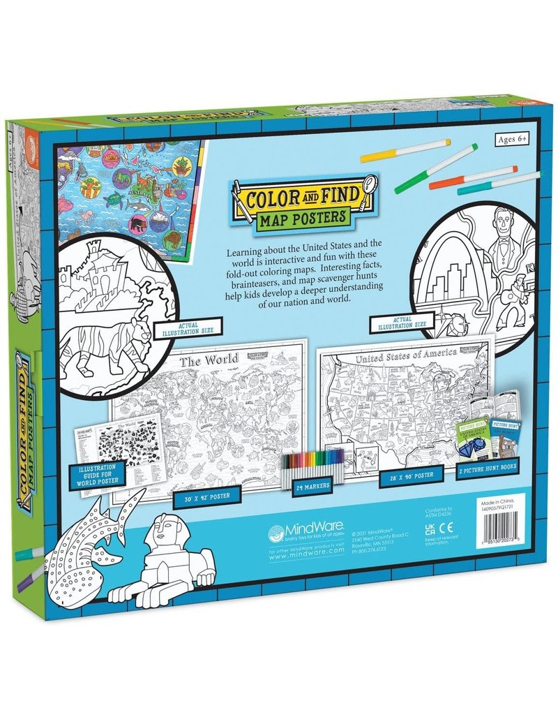 Mindware Color & Find USA and the World