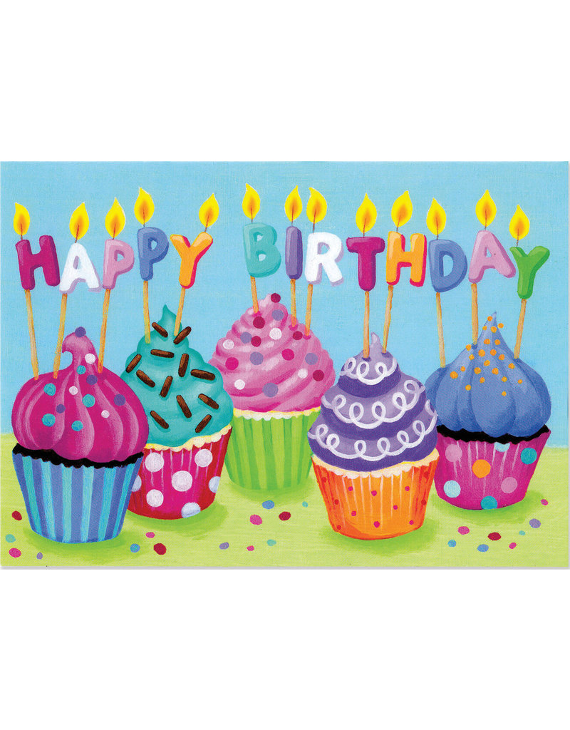Peaceable Kingdom Birthday: Cupcakes Card