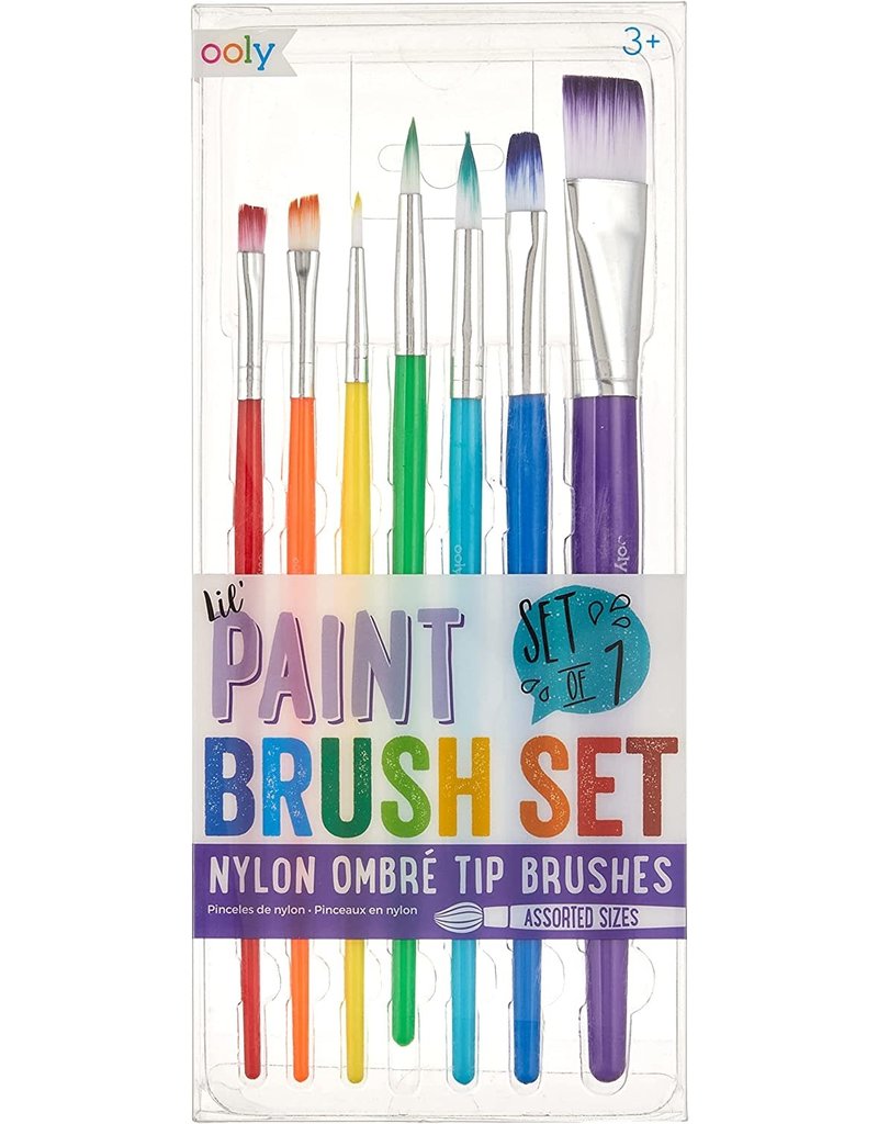 Ooly Lil' Paint Brush Set - Set of 7