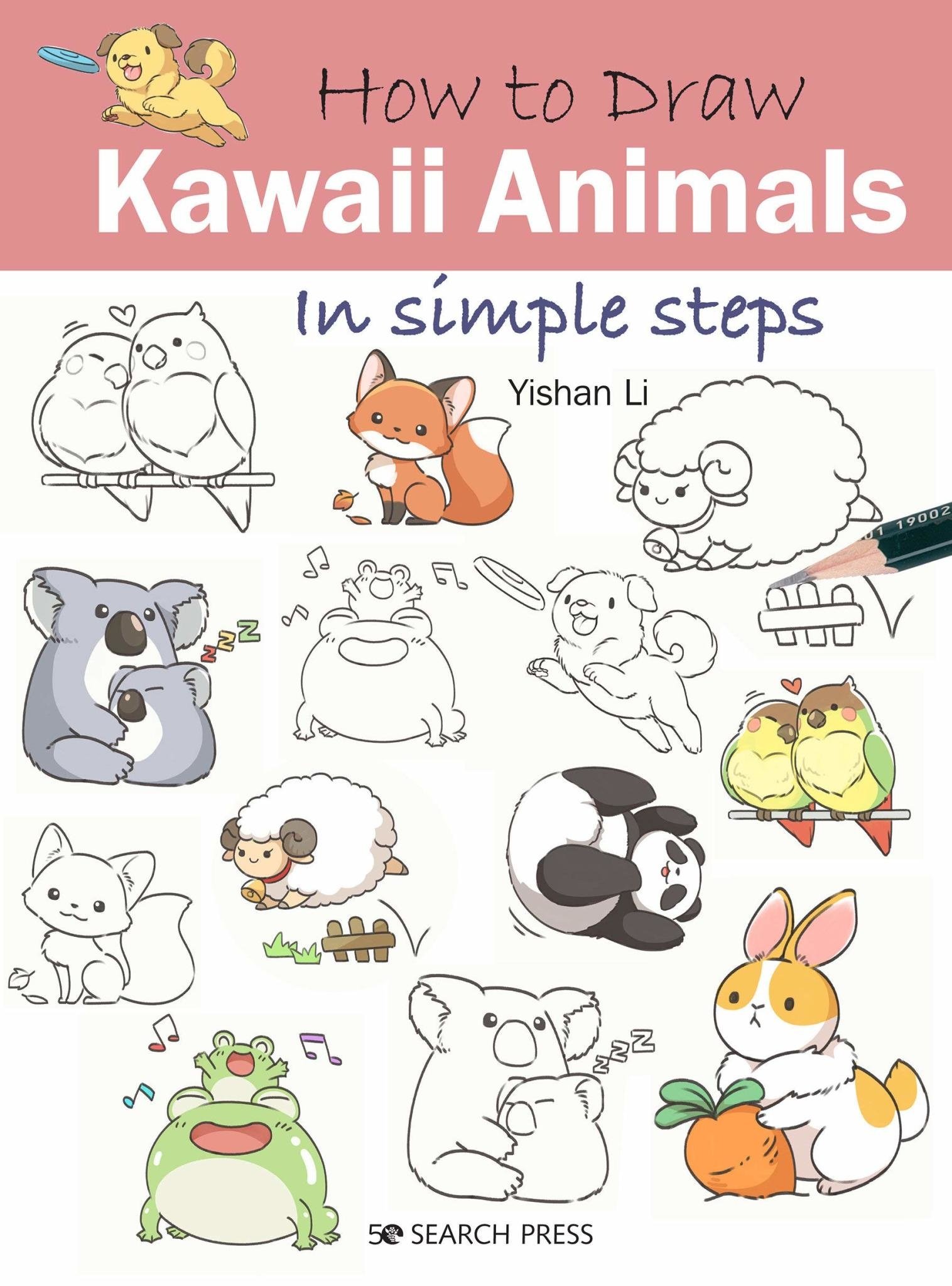 how to draw easy cartoon animals step by step