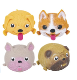 4" Squish And Stretch Puffy Dog (asst styles - 1pc)