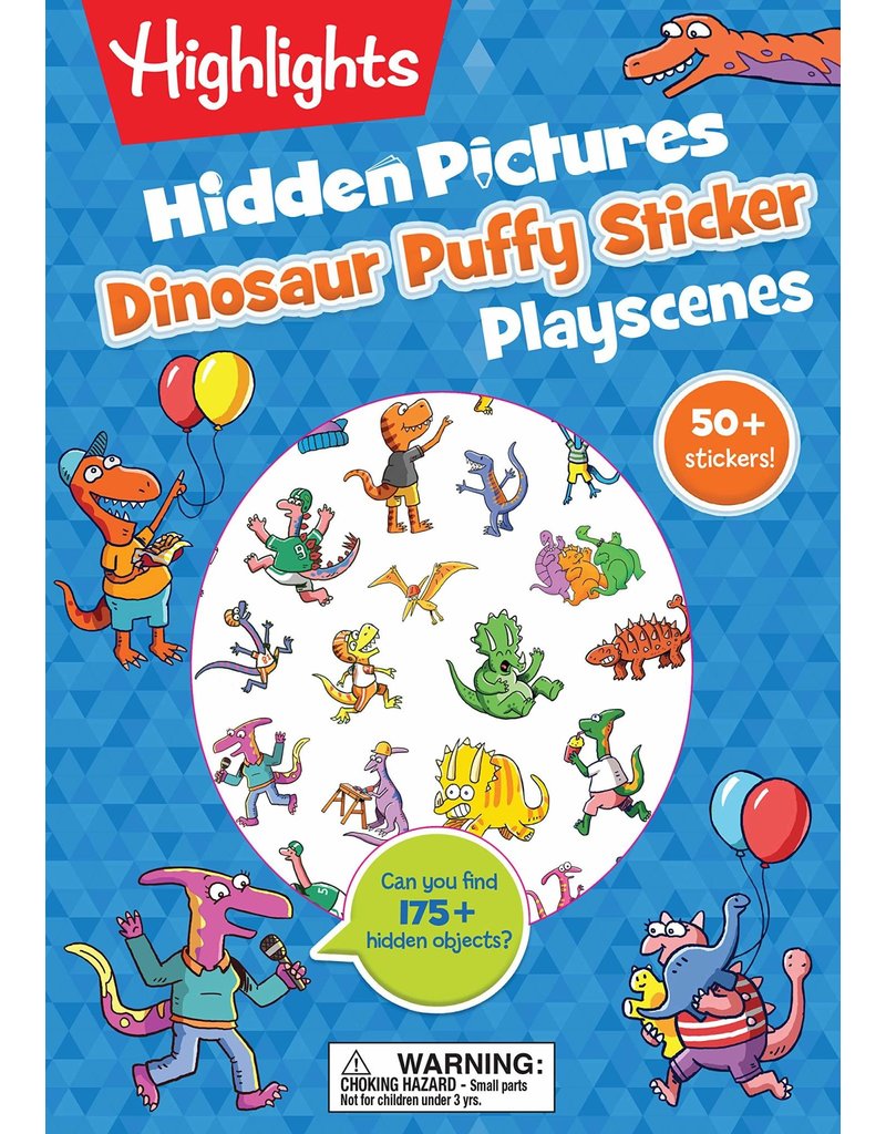 Highlights Highlights Dinosaur Hidden Pictures Puffy Sticker Playscenes