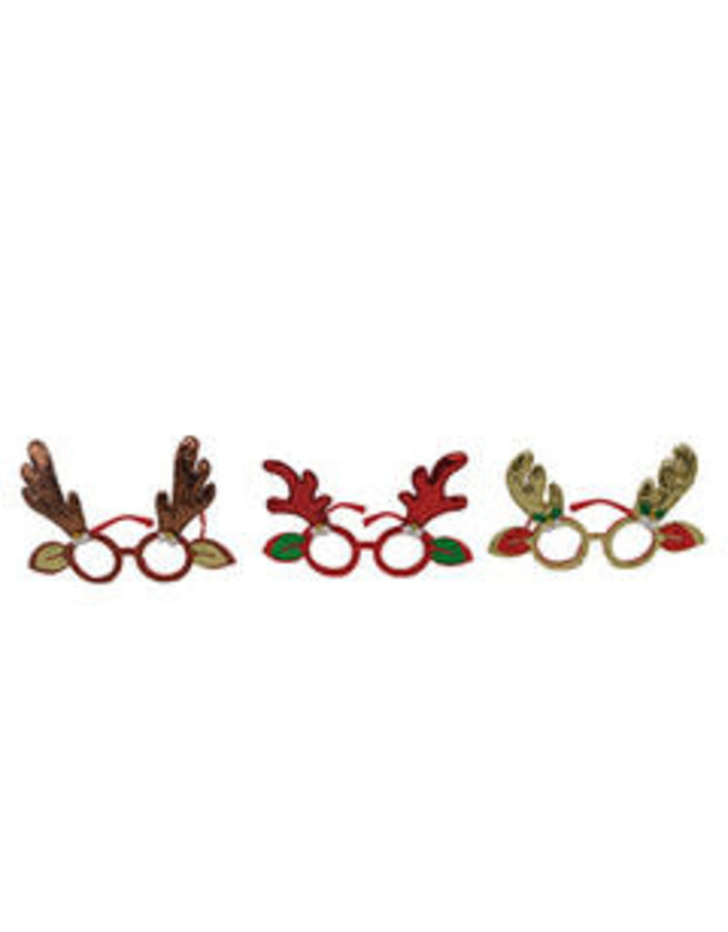 ALEF Christmas Reindeer Antler Glasses (1 pc - asst colors)