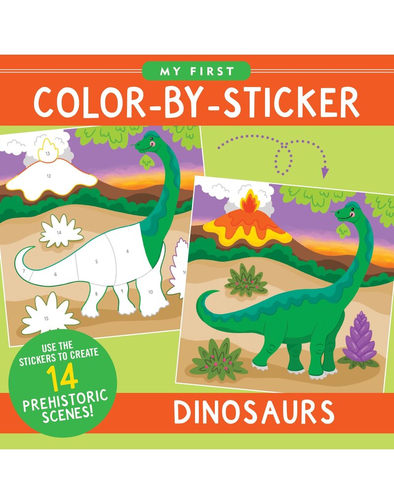 Peter Pauper Dinosaurs First Color by Sticker Book