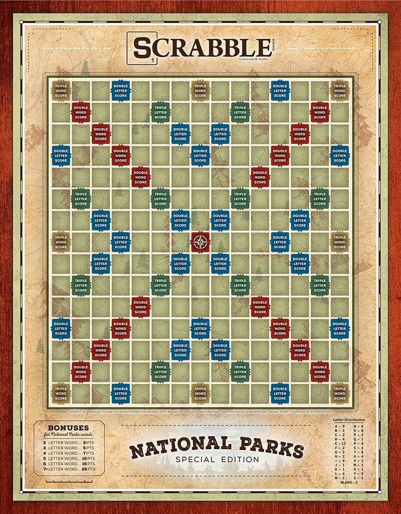 Hasbro Scrabble National Parks