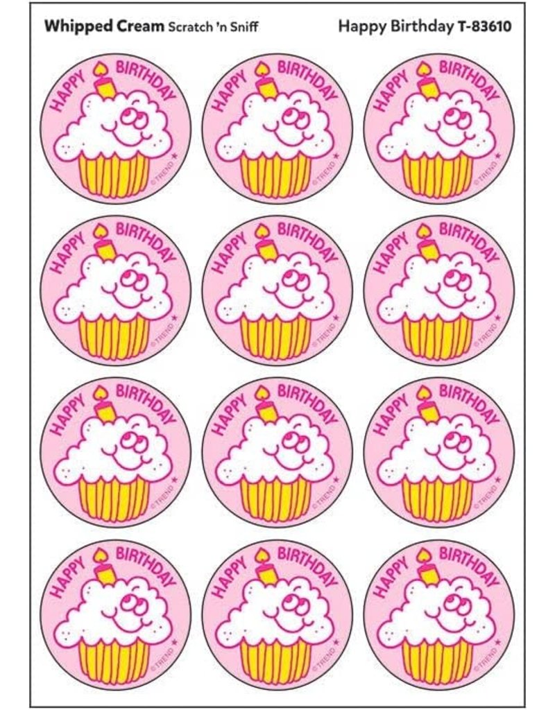 Stinky Stickers Happy Birthday - Whipped Cream Scent
