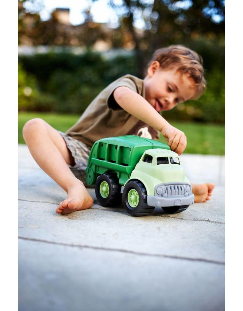 green toy recycling truck
