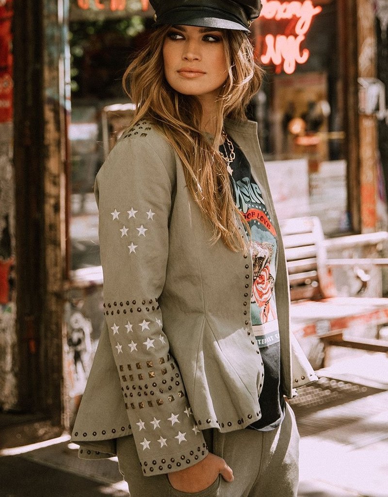 Eagleback Matinee Jacket ~ Khaki - Shake your Bon Bon