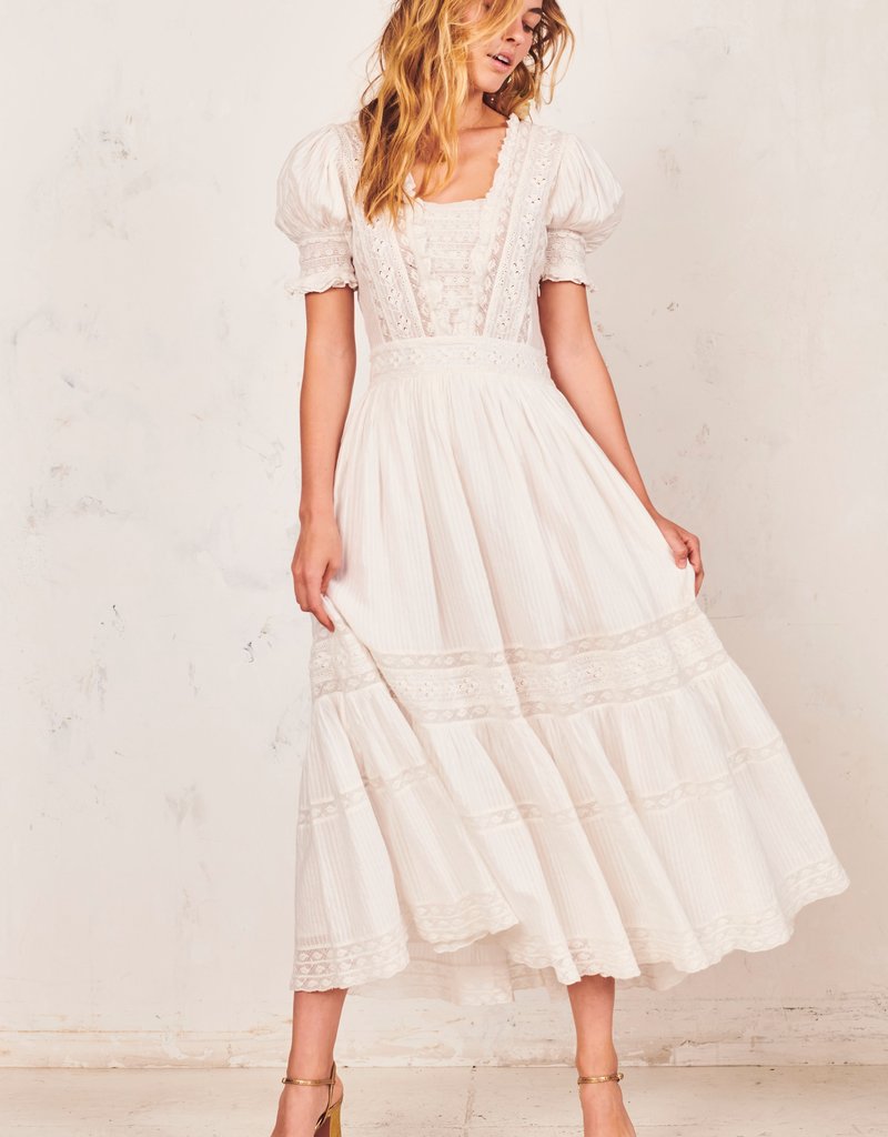 antique white dress