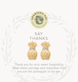 Spartina Thanks/Pineapple Stud Earrings