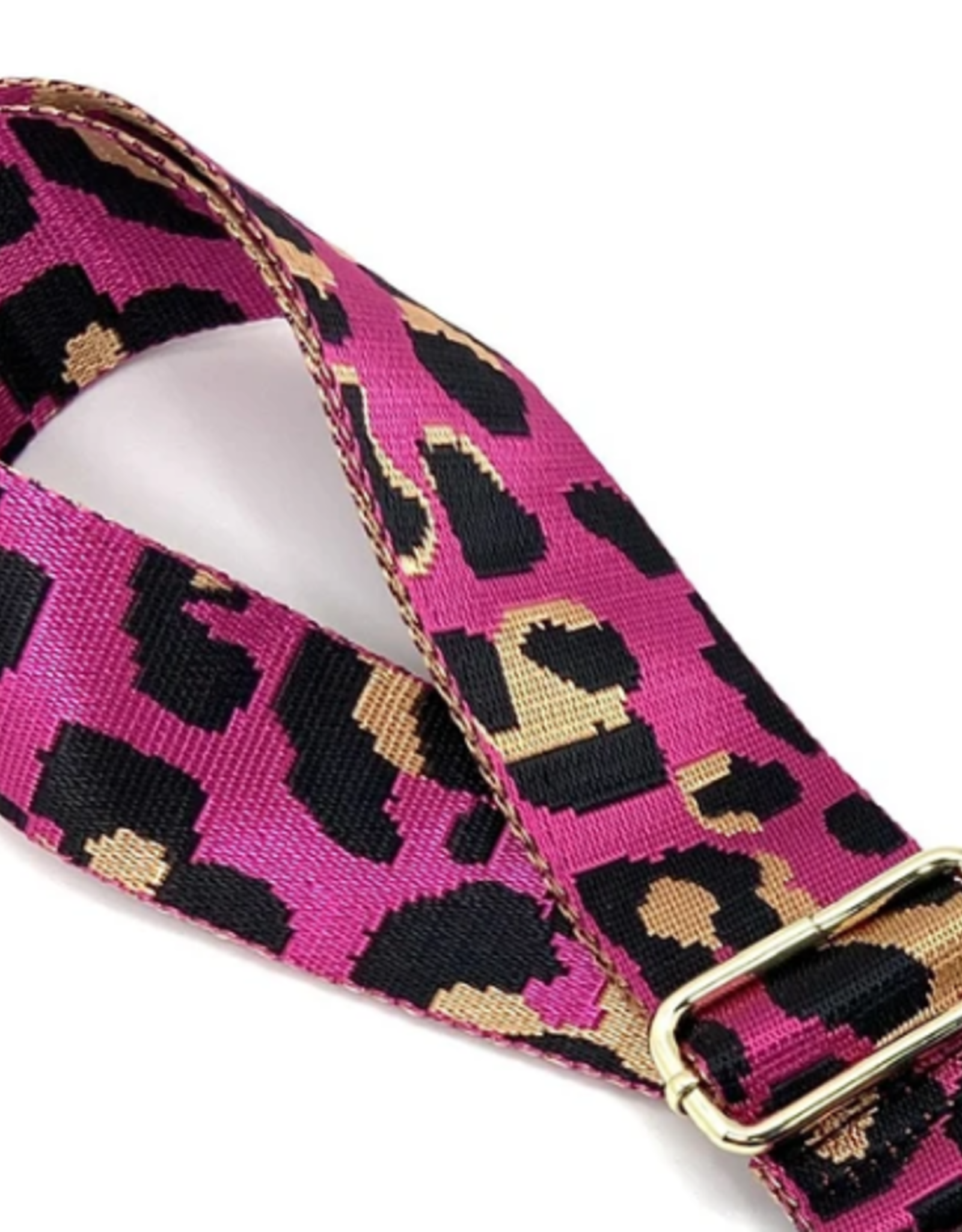 Leopard Print Bag Strap, Animal Bag Strap, Leopard Purse Strap, Magenta Bag Strap, Orange Bag Strap, Pink Leopard Strap, Animal Purse Strap