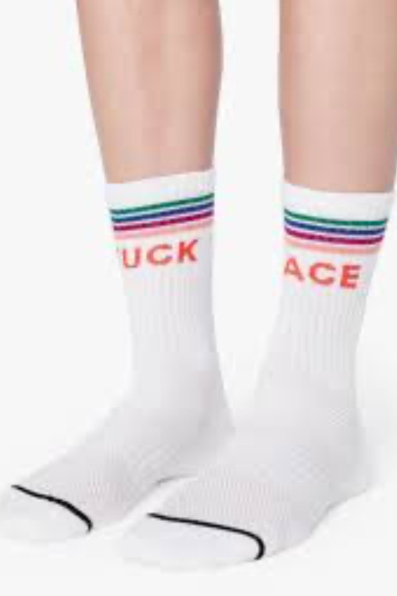 baby face on socks