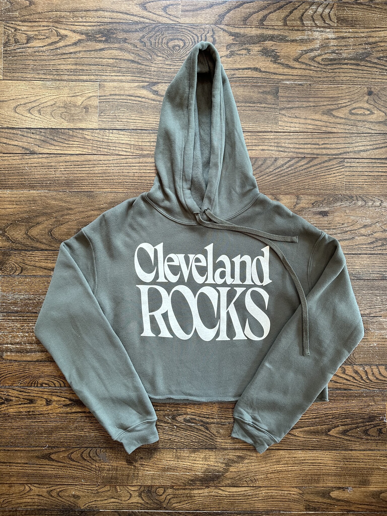 Moon Flower Cleveland Browns Cropped Hoodie - Winds of Change