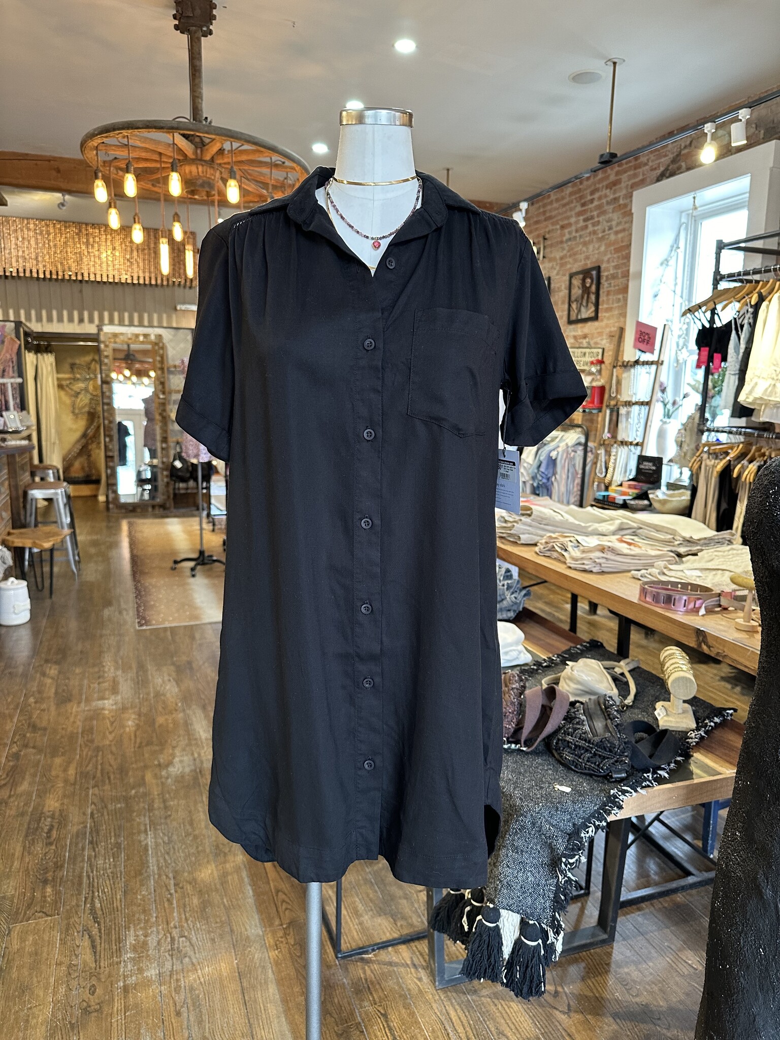 Bella Dahl Ladder Trim Shirt Dress Winds of Change