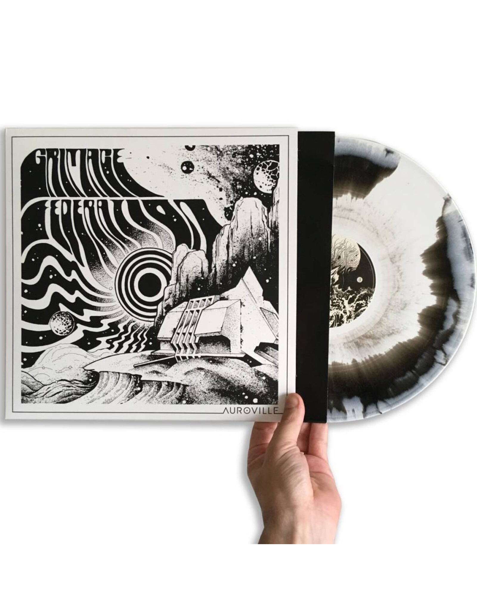 Grimace Federation - Auroville (Black and white color vinyl)