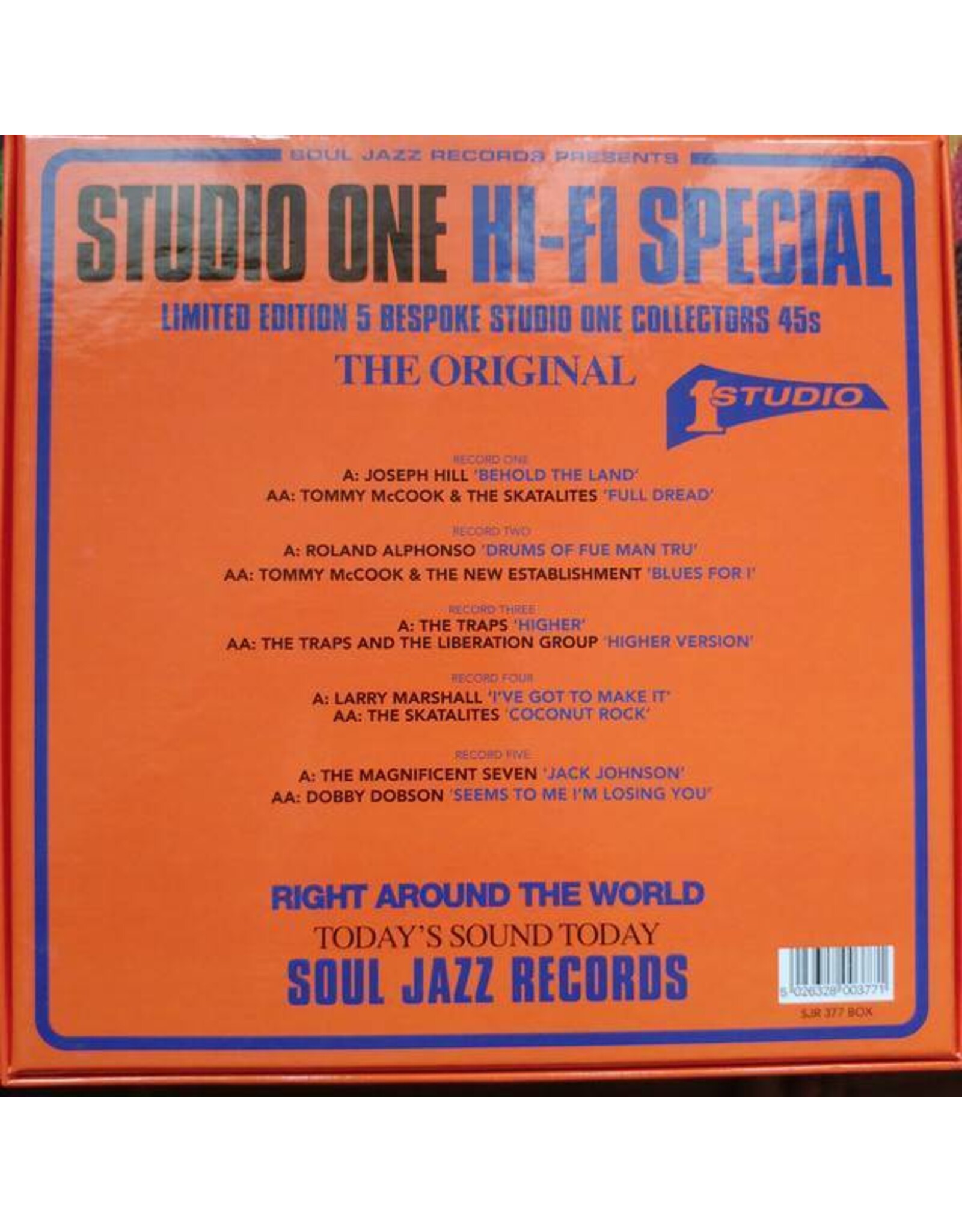 RSD17 Various Artists - Soul Jazz Records Presents:Studio One Hi-Fi [5x7''] (limited to 500, indie-retail exclusive)