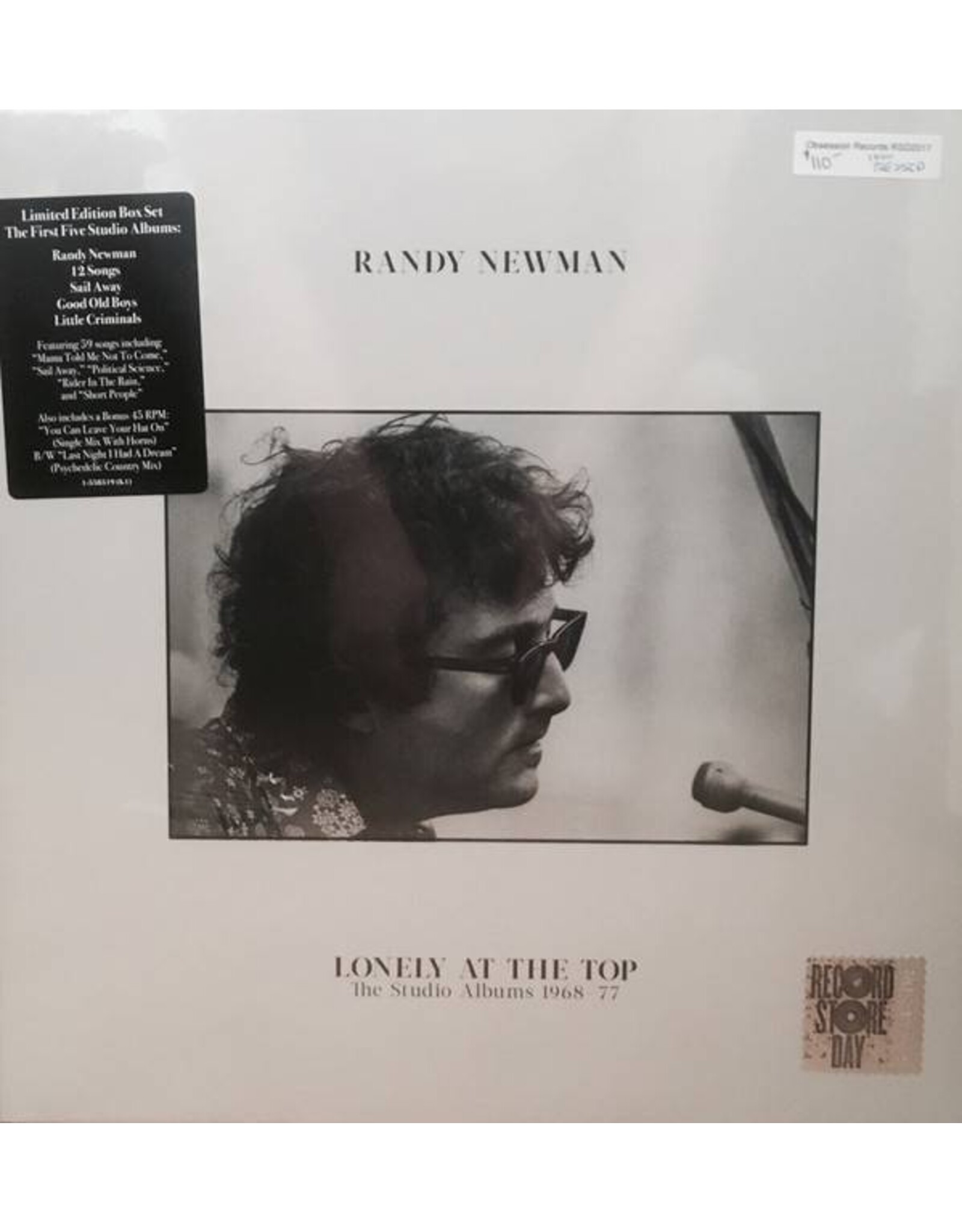 RSD17 Randy Newman - Lonely At The Top: The Studio Albums 1968-1977 [5LP+7'' Box] (Randy's first five studio albums, plus a bonus 7'' with unreleased tracks, limited to 1100, indie-retail exclusive)