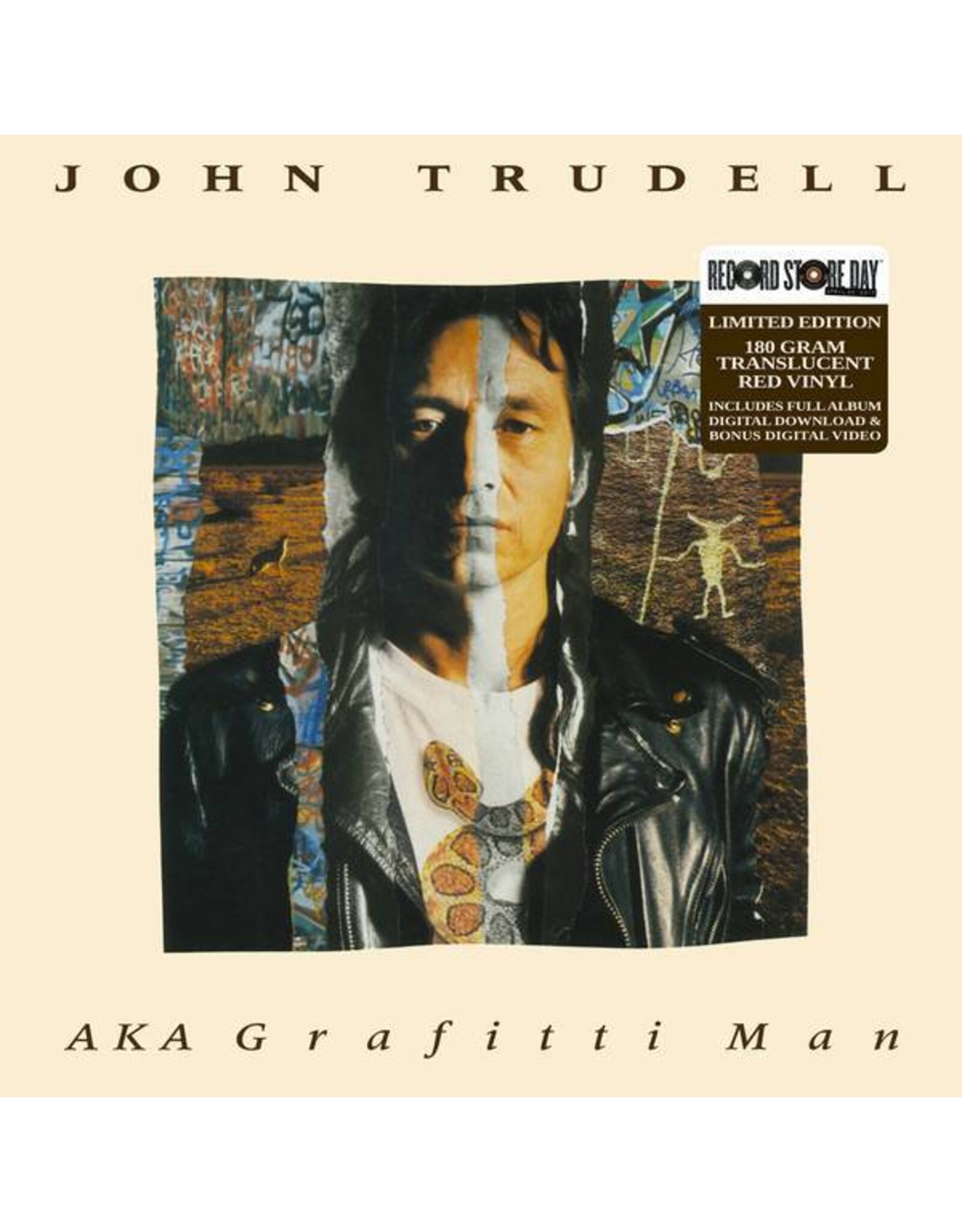 RSD17 John Trudell - AKA Graffiti Man [2LP] (180 Gram Translucent Red Vinyl, limited to 2000, indie-retail exclusive)