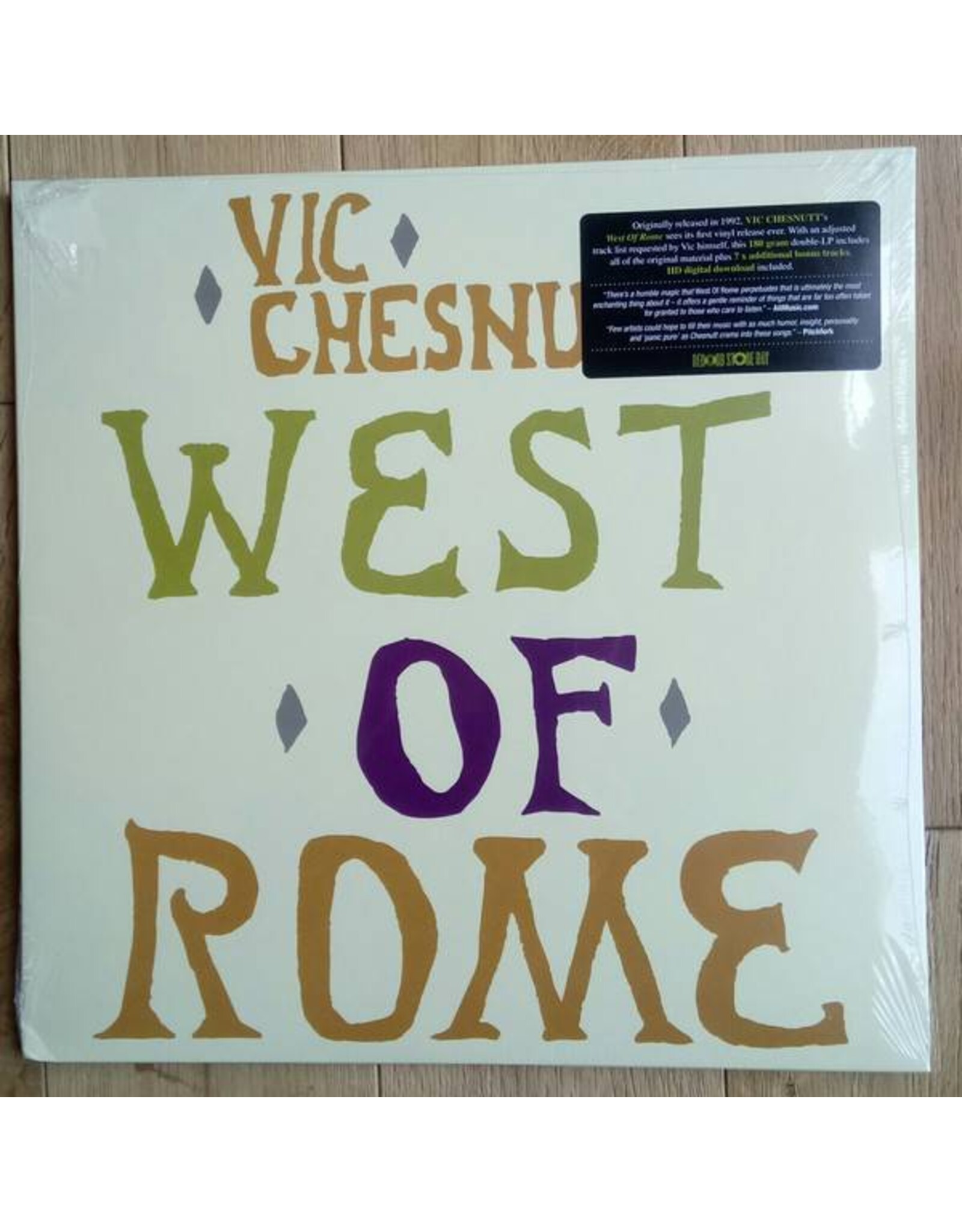 RSD17 Vic Chesnutt - West Of Rome [LP] (Lavender Vinyl, 8 bonus tracks, first time on vinyl, limited to 1500, indie-retail exclusive)