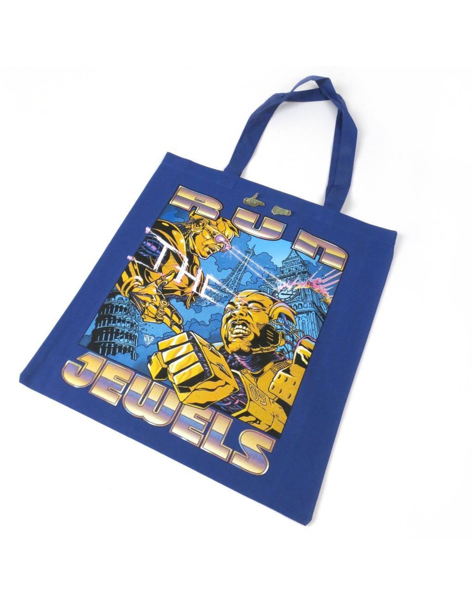 RSD17 Run The Jewels - RTJ RSD Record Tote Bag (recycled cotton canvas, gold pin set of 2 pins, limited, indie-retail exclusive)