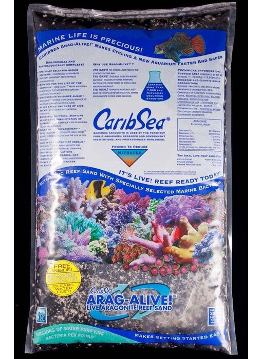 Caribsea Caribsea Arag-Alive Indo - Pacific Black Sand 20lb