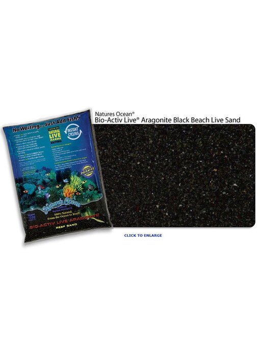 Natures Ocean Natures Ocean Live Black Beach Sand 20lb