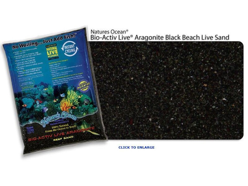 Natures Ocean Natures Ocean Live Black Beach Sand 20lb